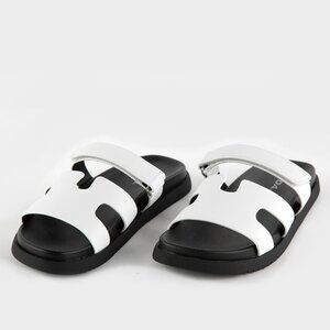 SODA Bianca White Womens Slide Sandals/NIB/7 or 8